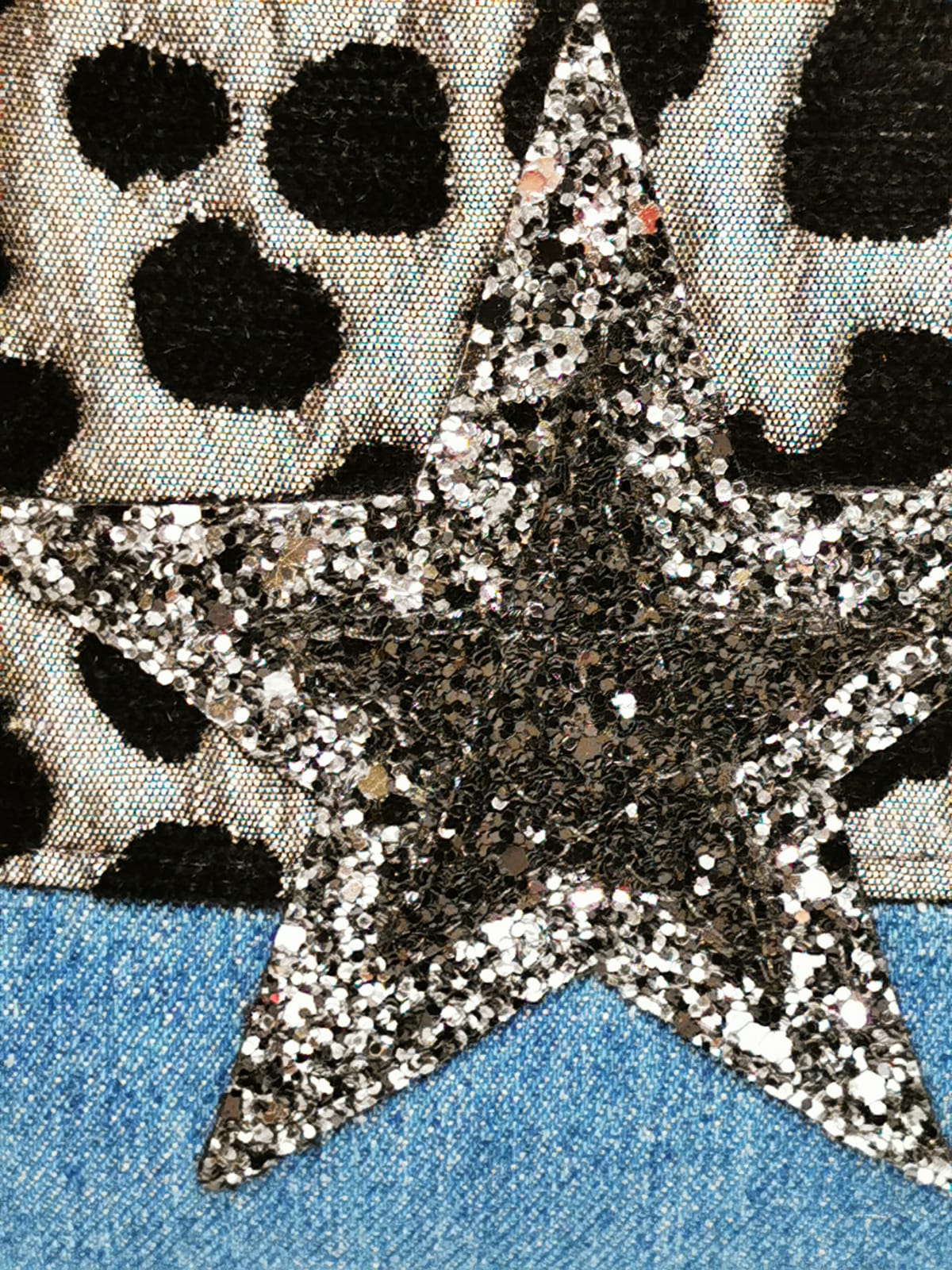 Sac bandoulière jean & jacquard – Image 6