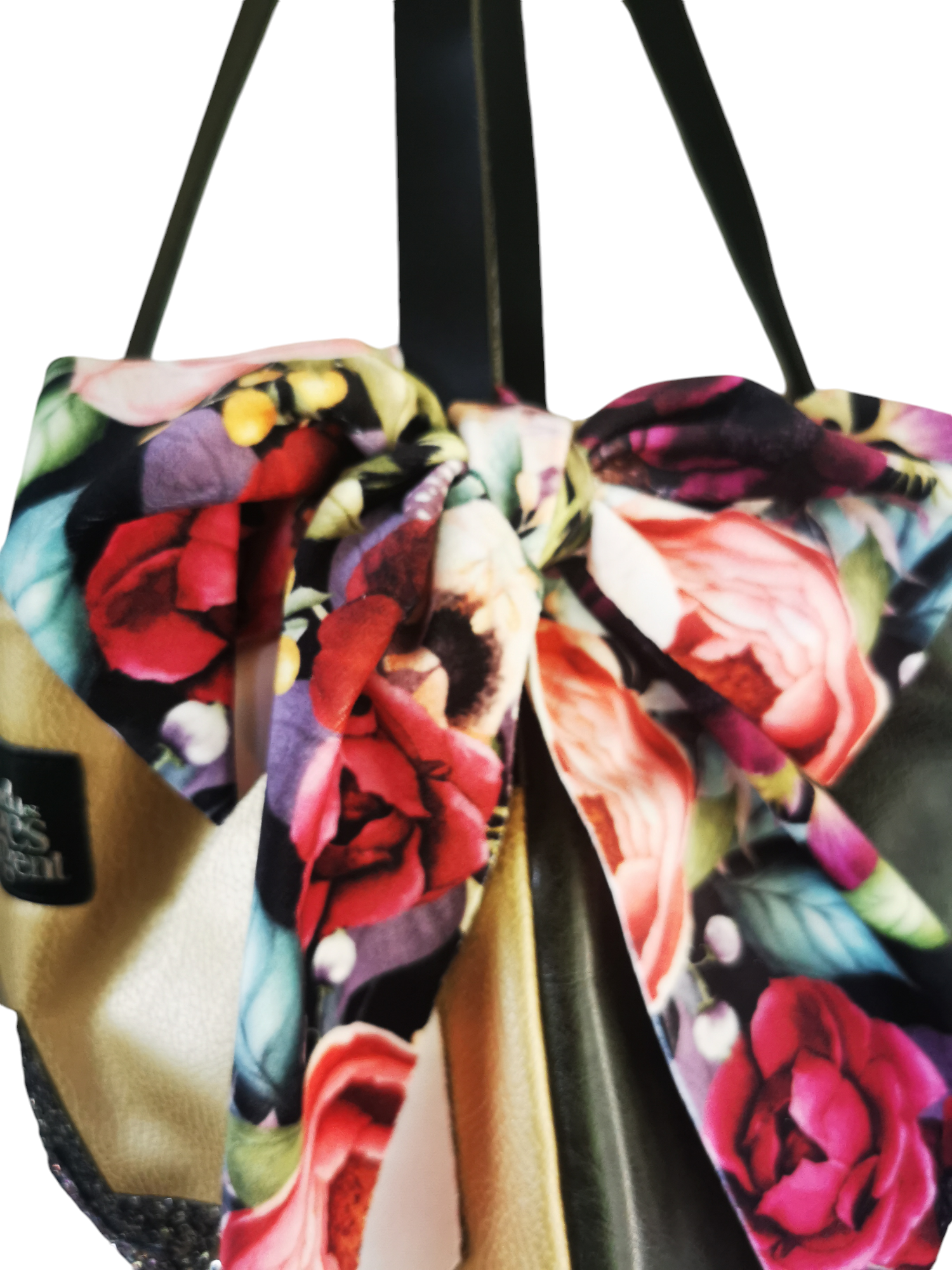 Sac baluchon en simili & gros nœud – Image 5