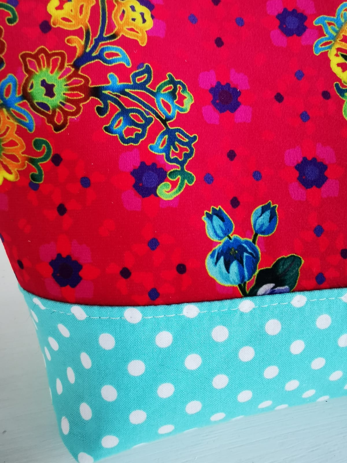 Sac bandoulière en velours et coton – Image 7