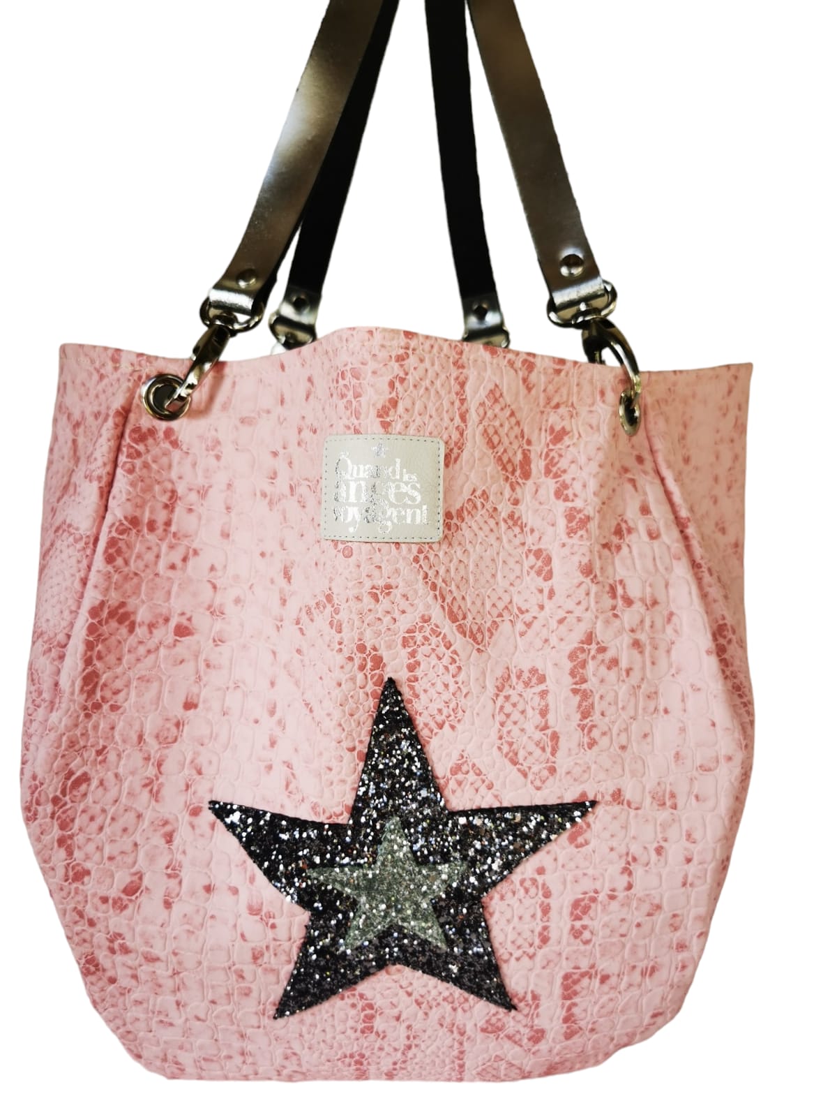 Sac baluchon simili et fausse fourrure... – Image 4